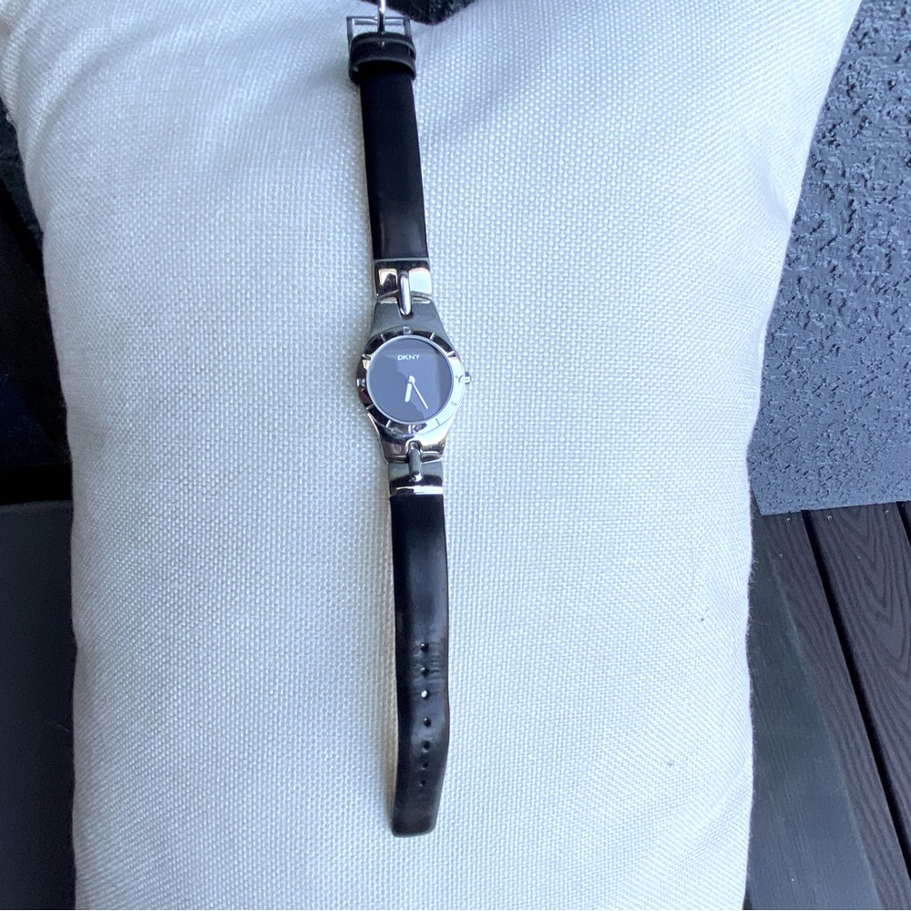 Women’s DKNY Black and Silver Watch
